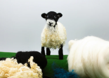 Needle felt kit - Wensleydale Sheep