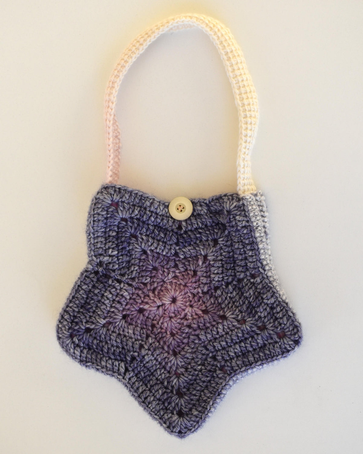 Crocheted star bag