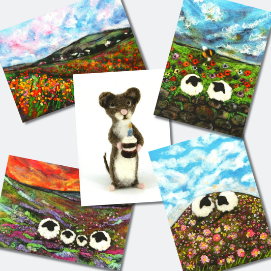 Blue Mouse Art cards