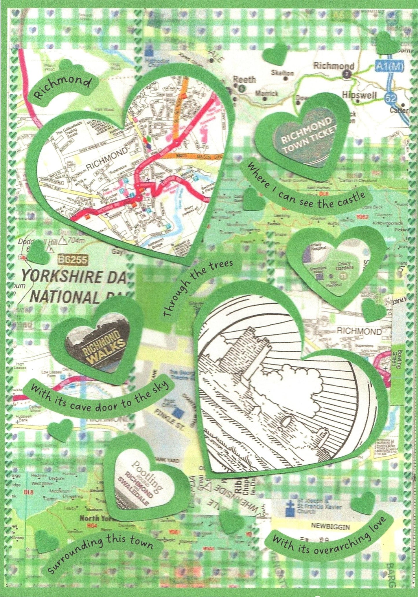 Bookmark collage card