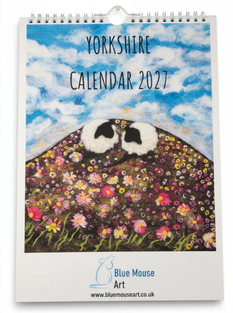 Blue Mouse Art 2027 Calendar
