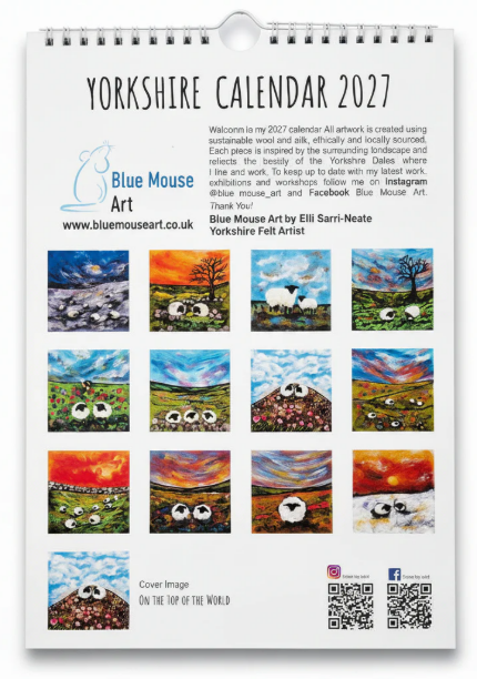 Blue Mouse Art 2027 Calendar