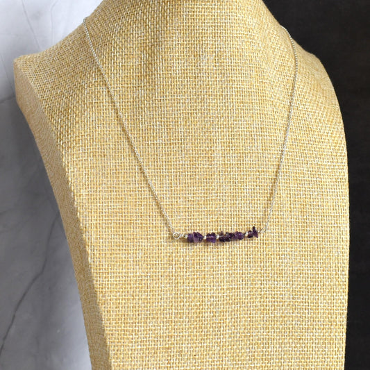 Crystal bar necklace