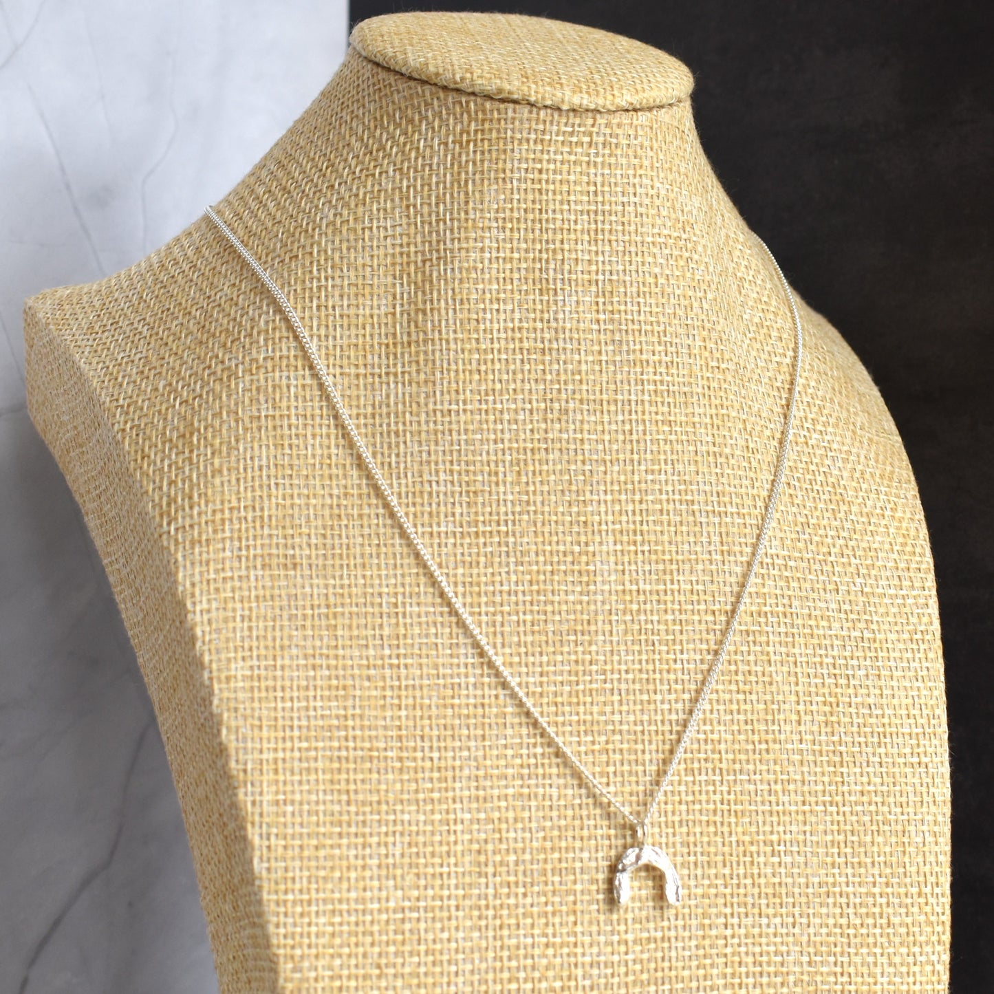Recycled silver necklace - sycamore seed