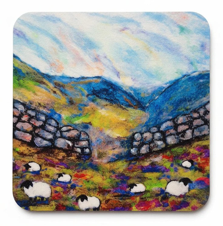 Blue Mouse Art coasters