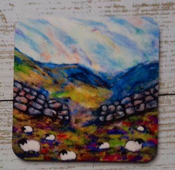 Coaster (Blue Mouse Art)