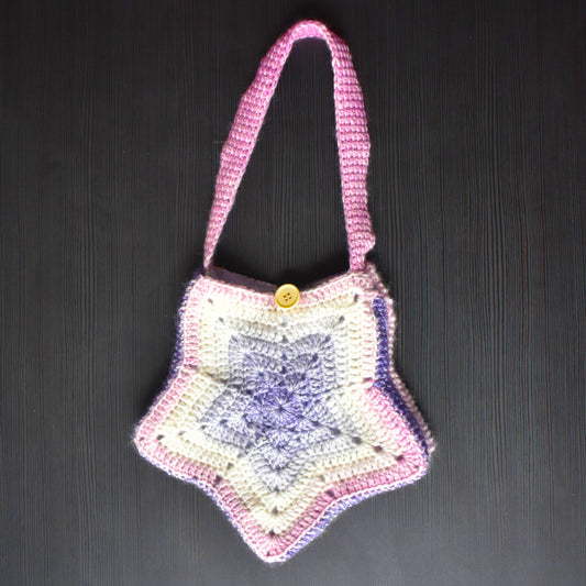 Crocheted star bag