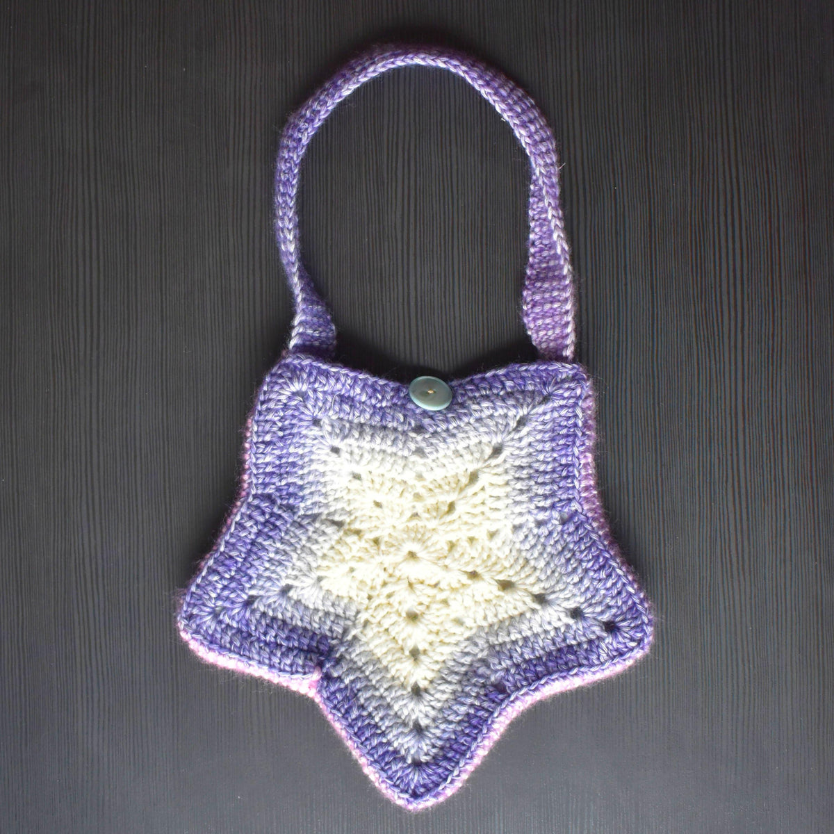 Crocheted star bag
