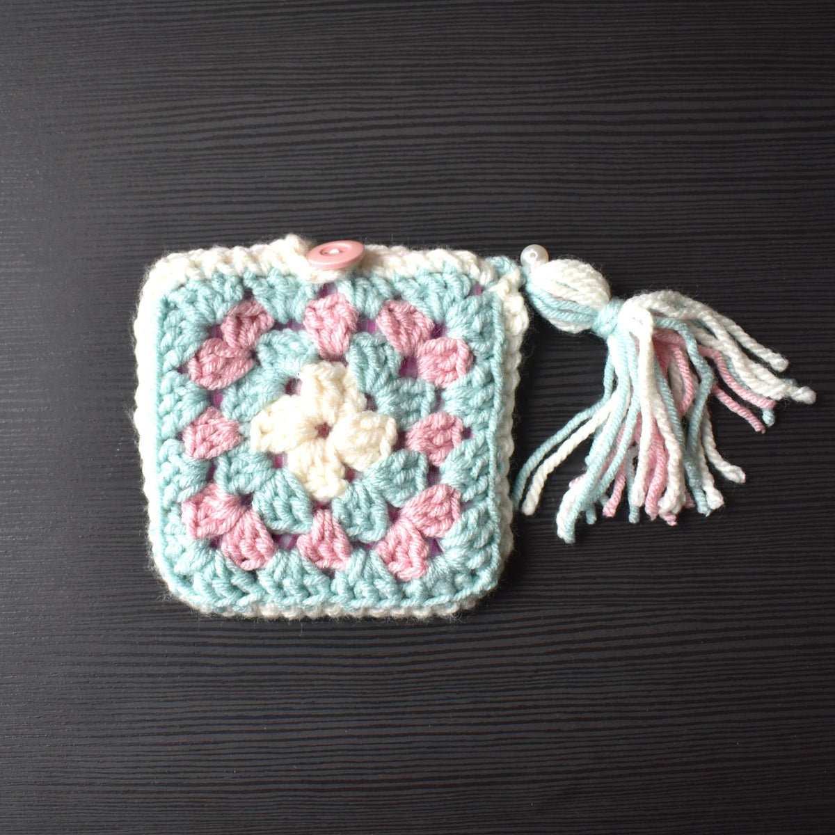 Crocheted purse