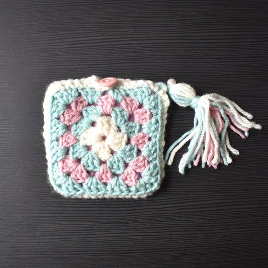 Crocheted purse