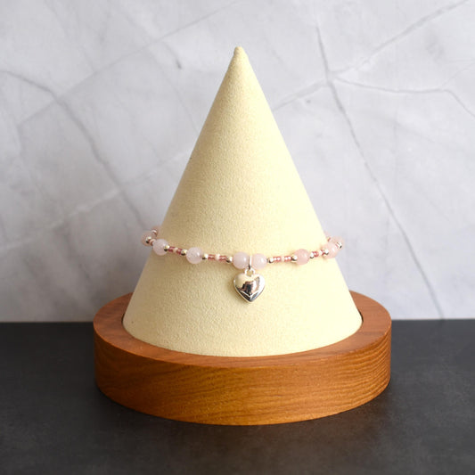 Rose quartz gemstone bracelet