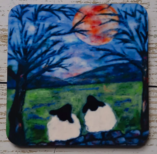 Coaster (Blue Mouse Art)