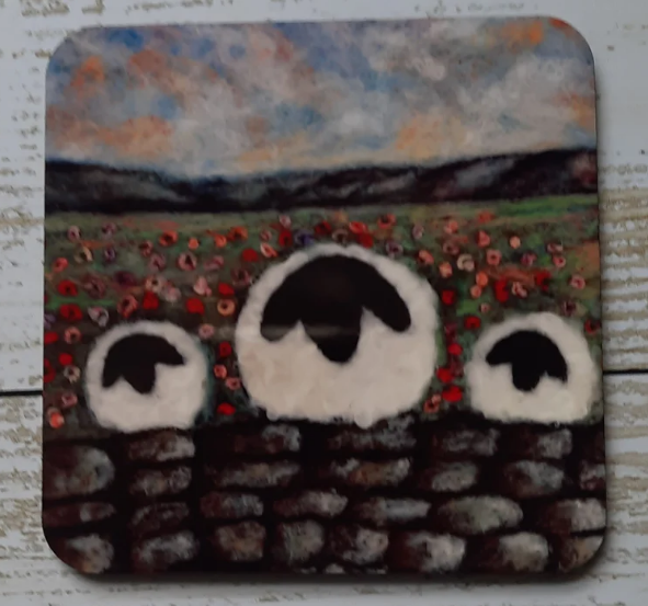 Coaster (Blue Mouse Art)