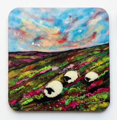 Blue Mouse Art coasters