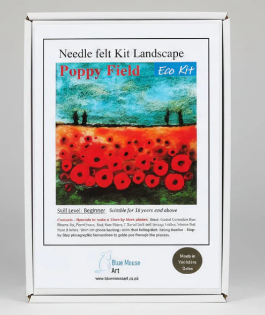 Needle felt kit - Poppy Field
