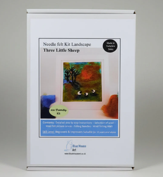Needle felt kit - Three Little Sheep