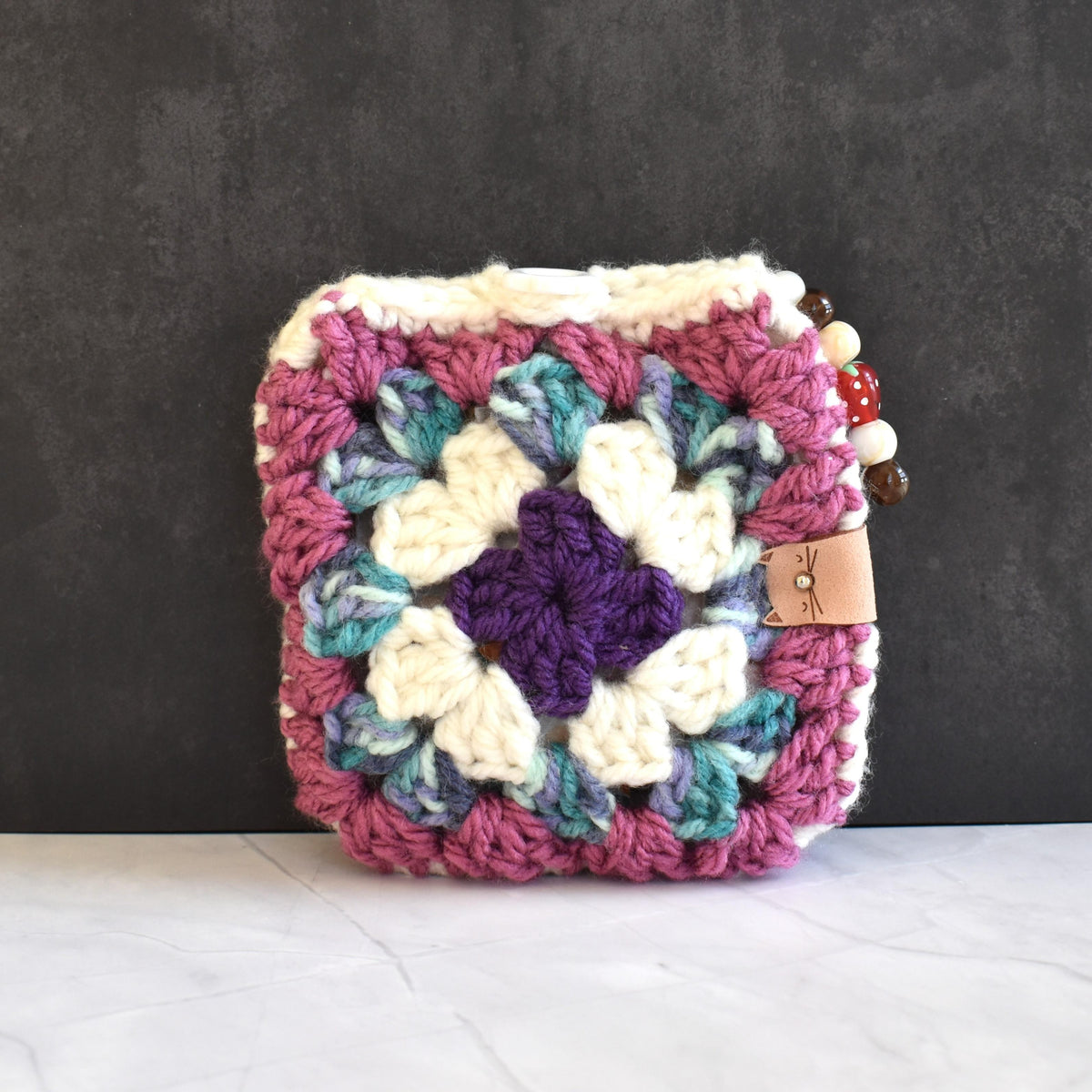Crocheted purse