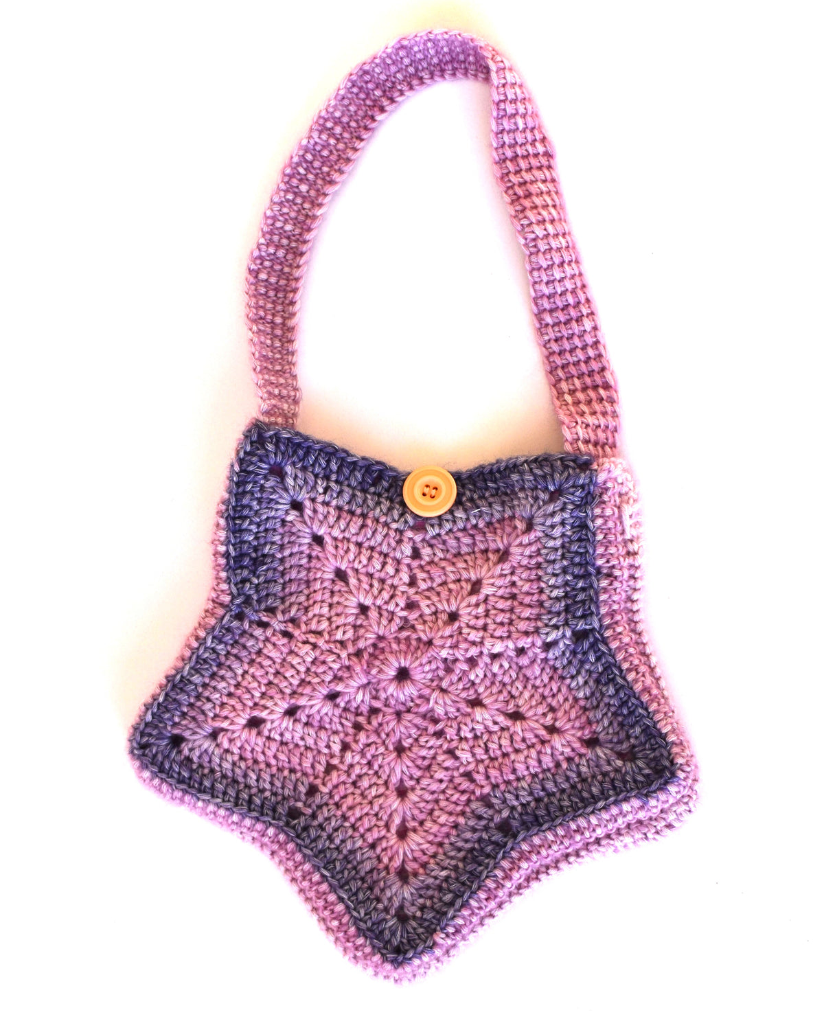 Crocheted star bag
