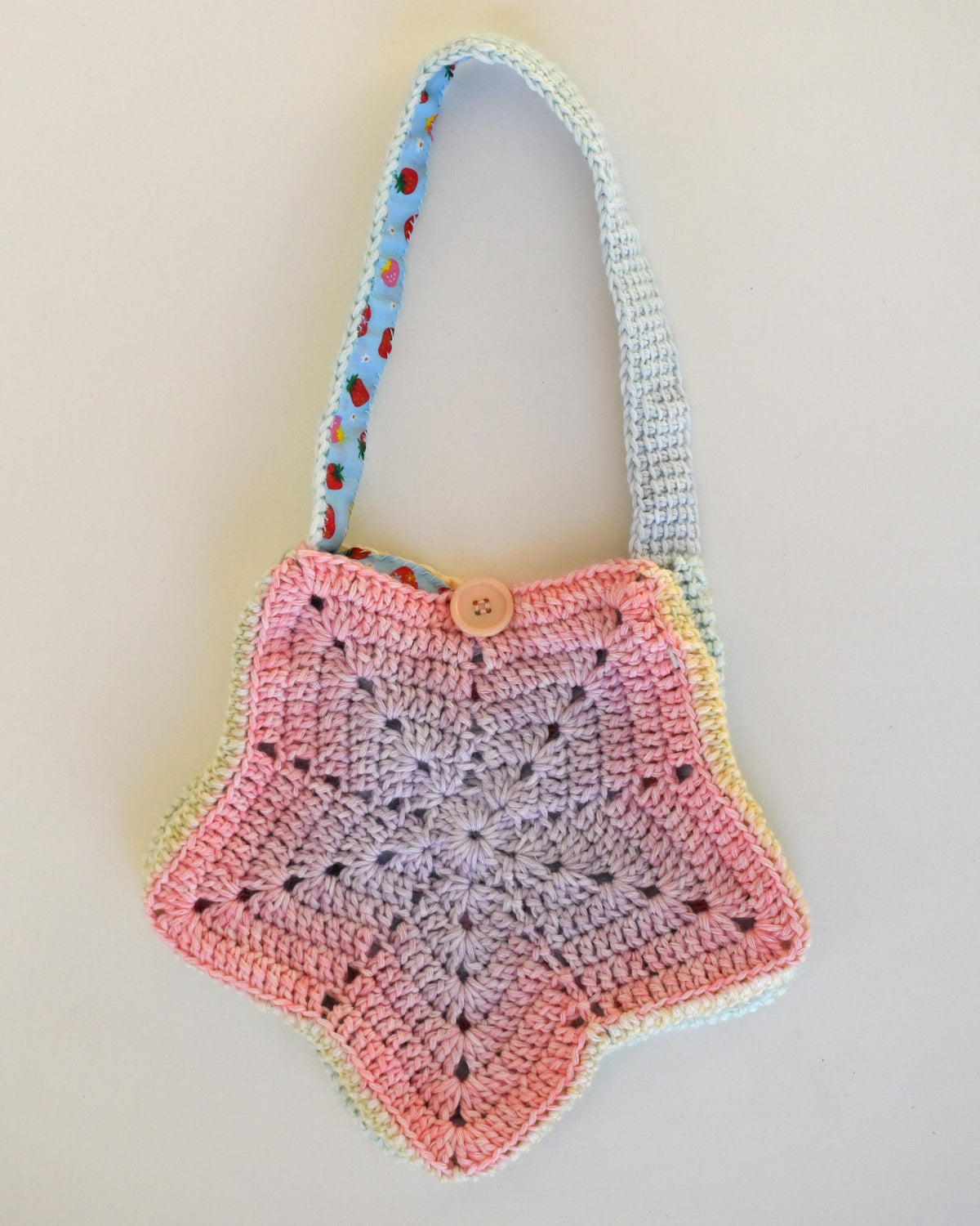 Crocheted star bag