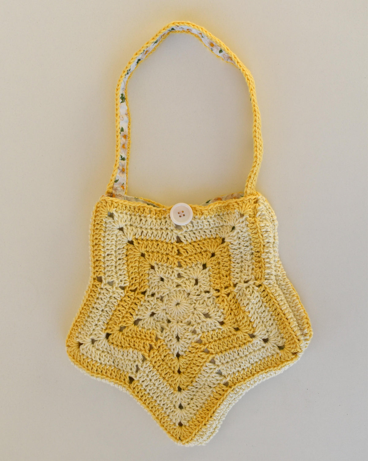Crocheted star bag