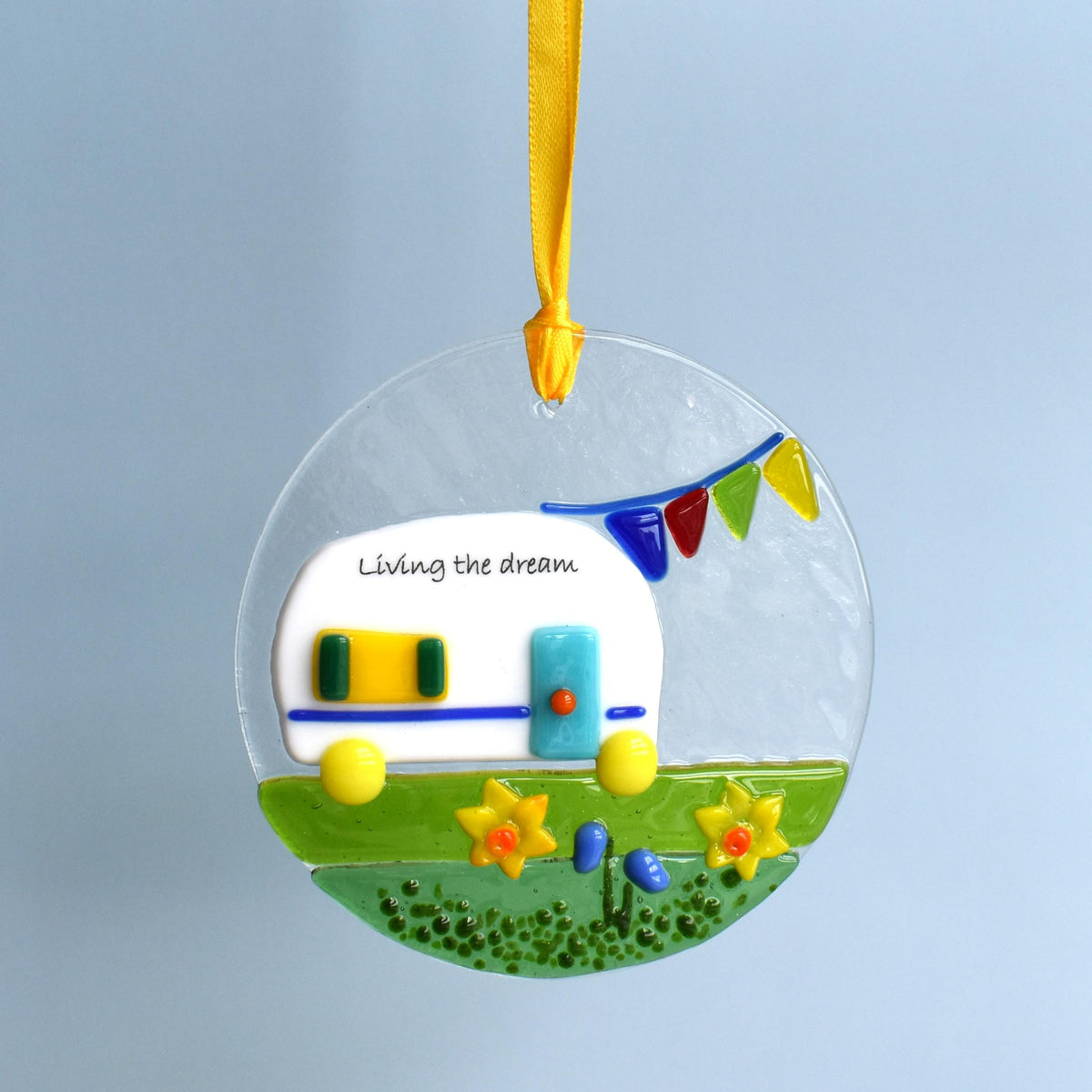 Fused glass suncatchers