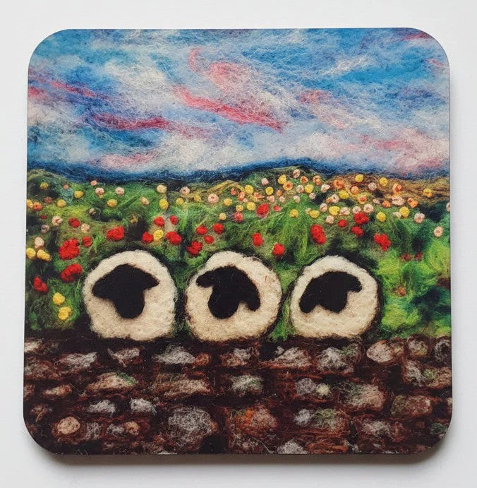 Blue Mouse Art coasters
