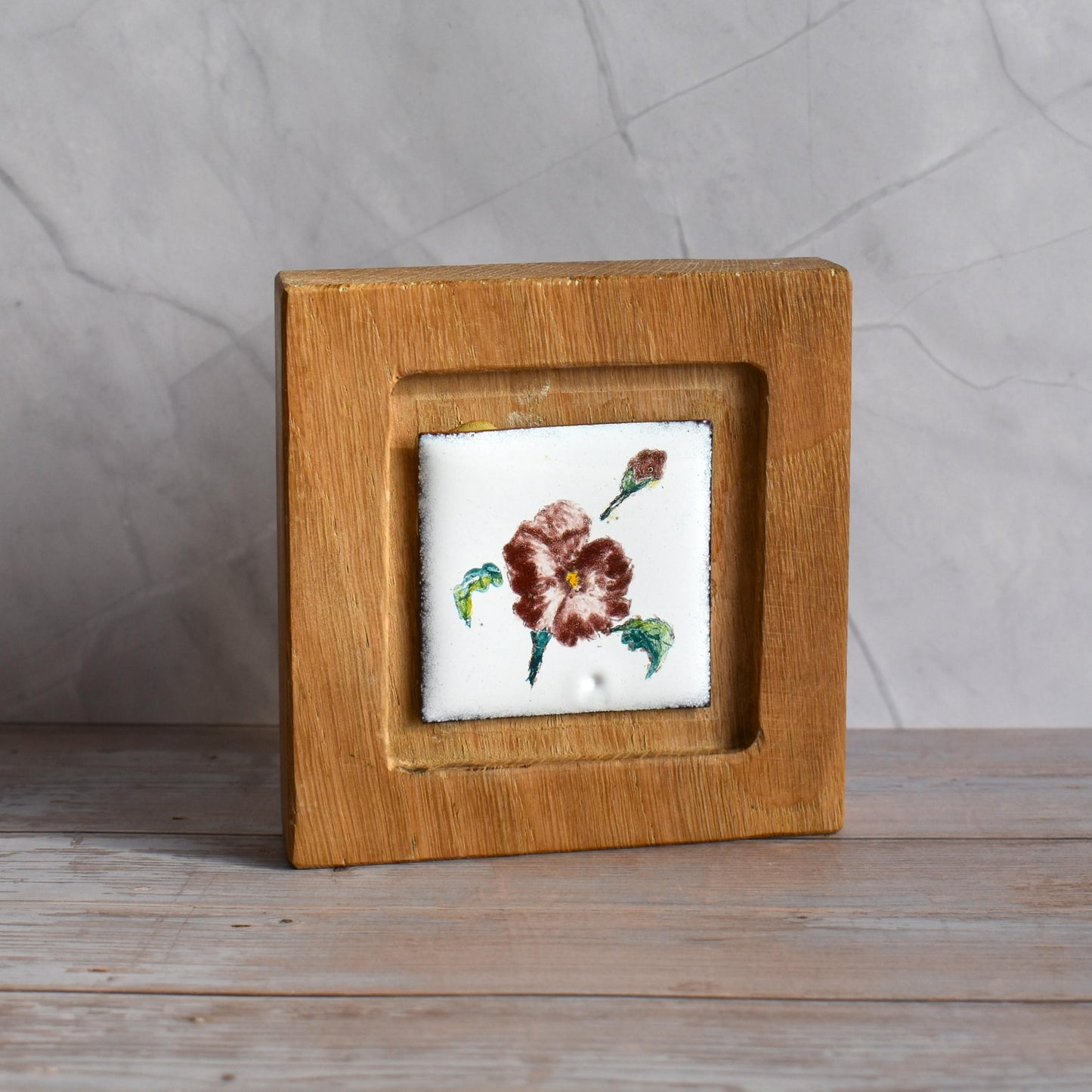 Enamelled art panel