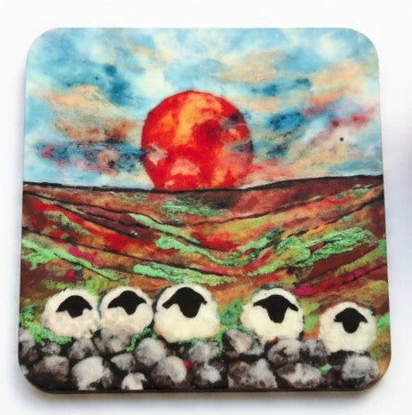 Blue Mouse Art coasters