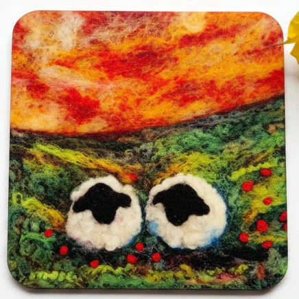 Blue Mouse Art coasters
